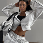 Pantalón Deportivo de Encaje Conjunto de Dos Piezas