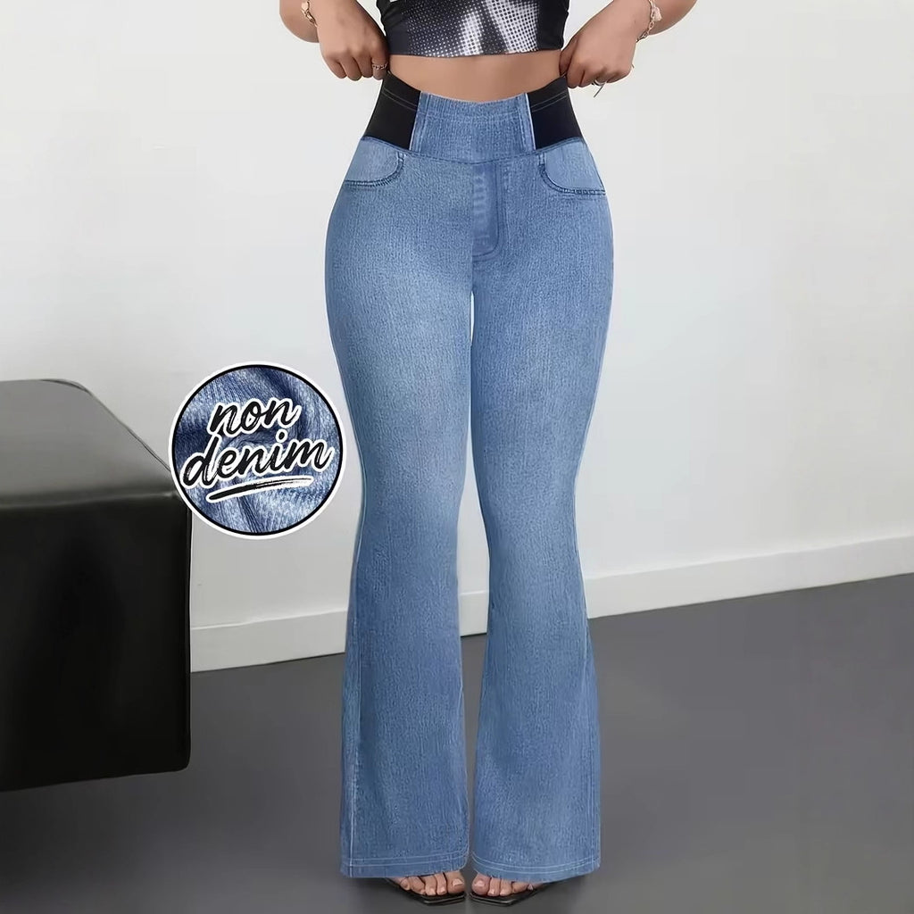 Pantalon slim à taille élastique