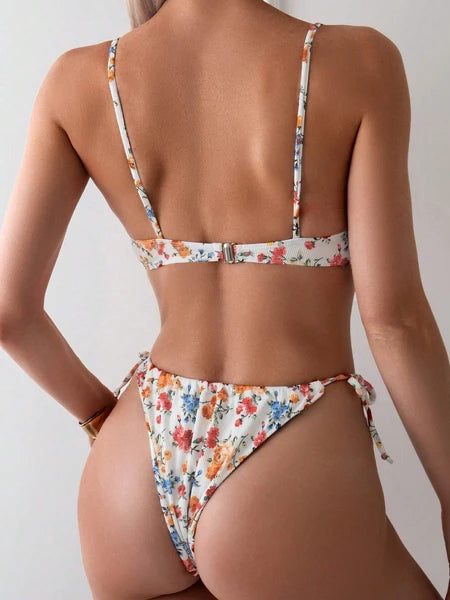Floral Style Bikini Swimsuit
