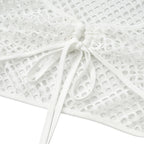 Lace Mesh Casual Knitted Maxi Dress Suit