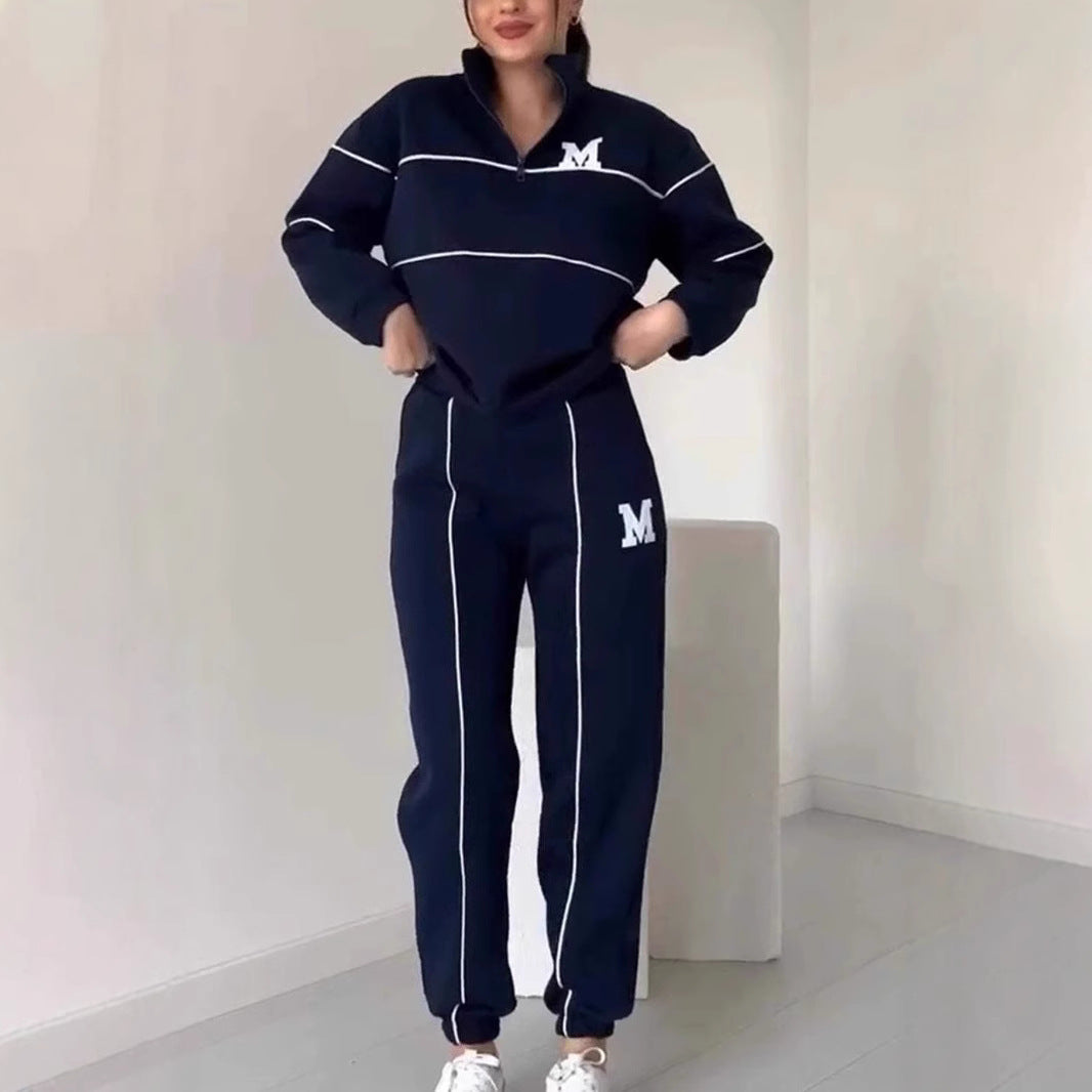 2 Piece Outfits Lounge Hoodless Pullover Sweatshirt sets