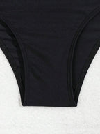 Black Sexy Two-piece Bikini Swimwear
