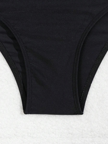 Black Sexy Two-piece Bikini Swimwear