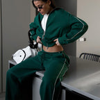 Pantalón Deportivo de Encaje Conjunto de Dos Piezas