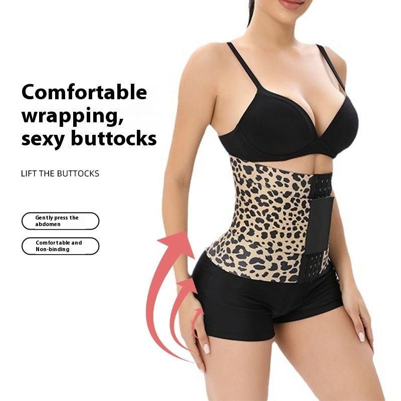 Fitness Leopard Print Winding Waist