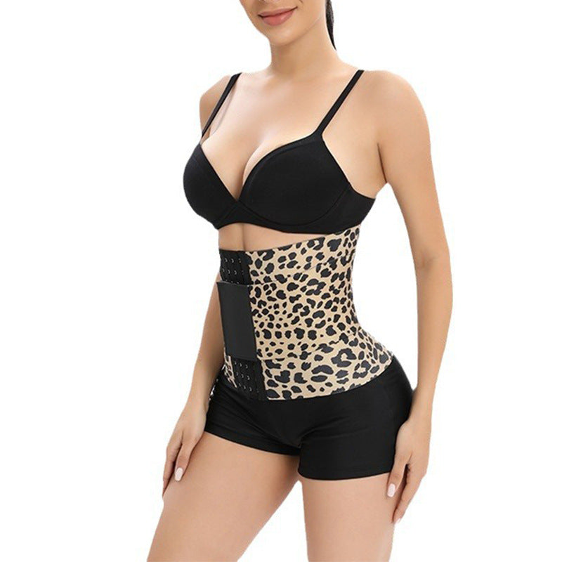 Fitness Leopard Print Winding Waist