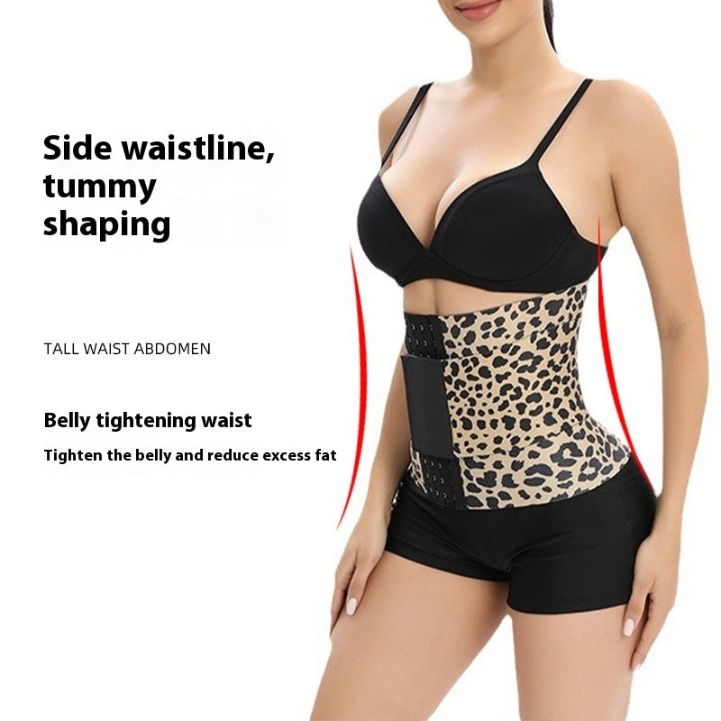 Fitness Leopard Print Winding Waist